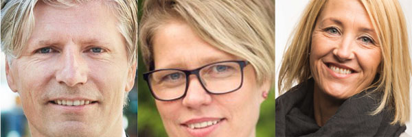 Ola Elvestuen, Hilde Opoku og Kari Bunes kommer.