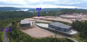 Den nye fabrikken skal bygges rett ved E23 i Røyken.