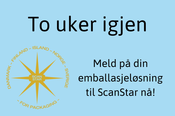 To uker igjen – meld på din emballasjeløsning til ScanStar nå